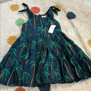 NWT Pink Chicken navy palm tree Taylor dress
